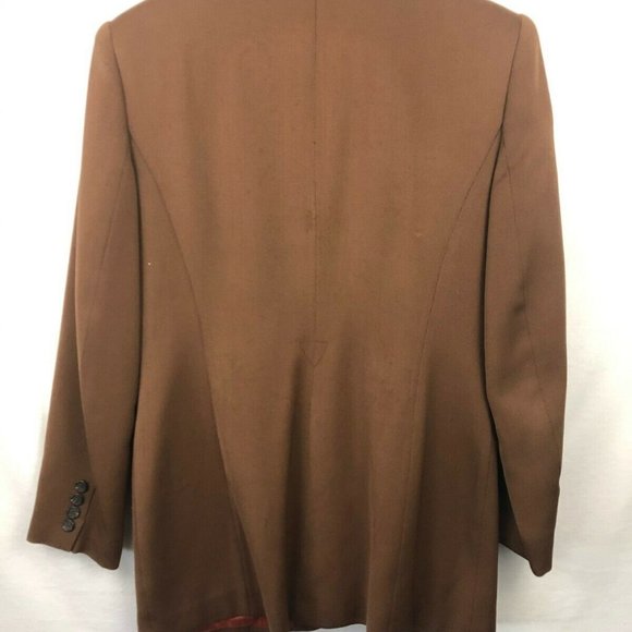 Lauren by Ralph Lauren Blazer Sz 8 Brown Wool - Picture 13 of 14